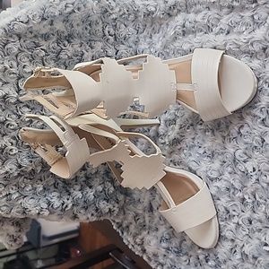 White Heeled Sandals